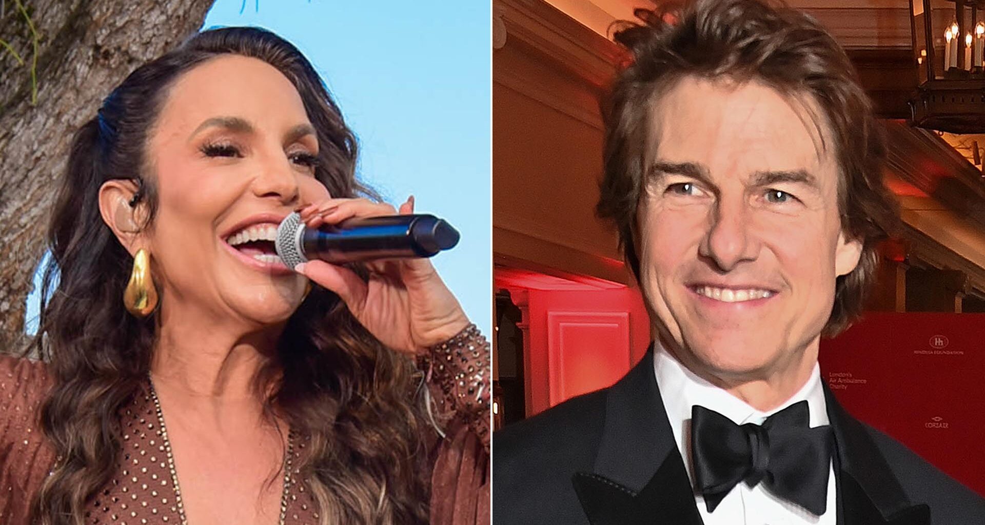 Ivete Sangalo e Tom Cruise - Fotos: Brazil News e Getty Images
