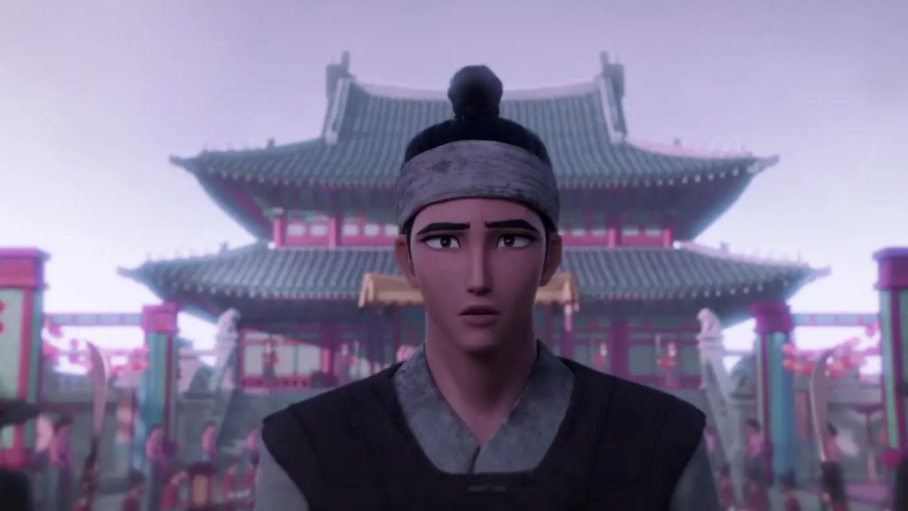 Jinu em cena da animação 'Guerreiras do K-Pop' (2025) - Reprodução/Netflix