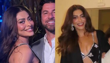 Juliana Paes com o marido e os filhos