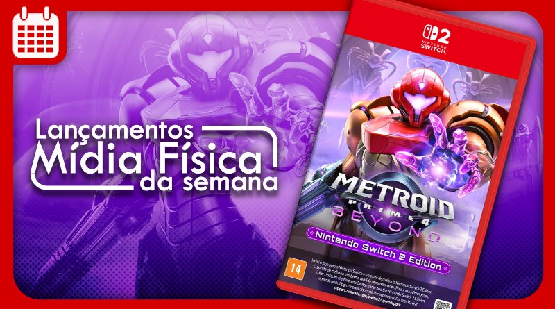 Lançamentos em Mídia Física da Semana — 1/12 a 5/12 | Metroid Prime 4: Beyond, OCTOPATH TRAVELER 0, e mais