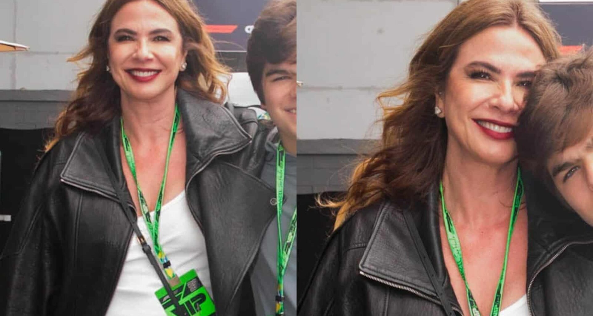 Luciana Gimenez com o filho caçula