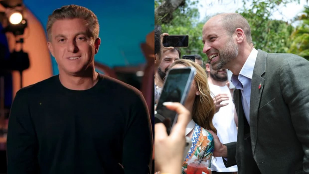 Luciano Huck entrevista príncipe William para o Domingão