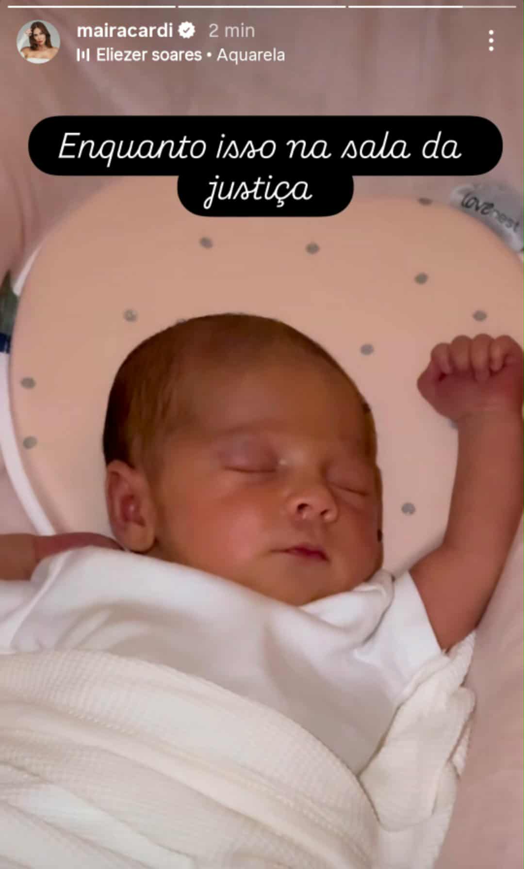 Maíra Cardi mostra a filha dormindo - Foto: @mairacardi