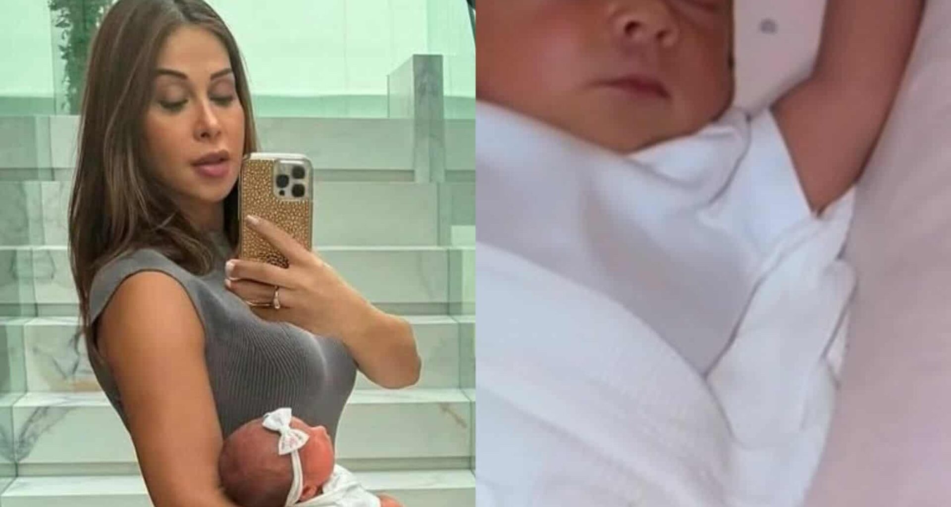 Maíra Cardi mostra a filha dormindo
