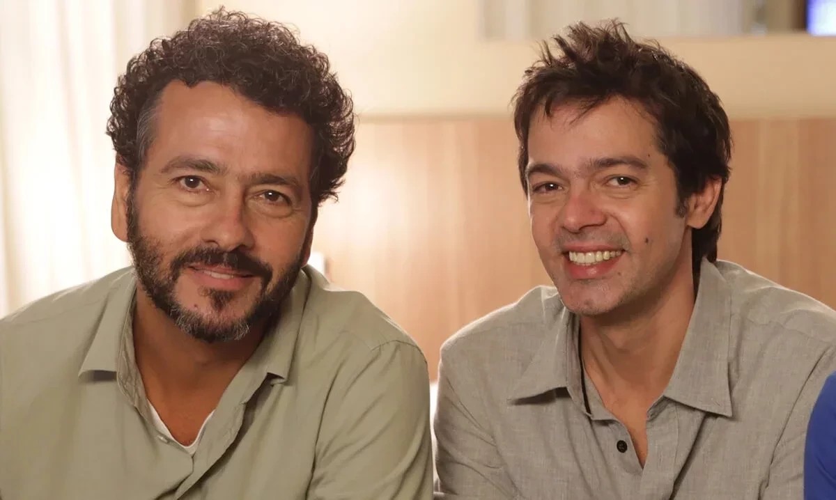 Bruno Mazzeo e Marcos Palmeira são primos em primeiro grau. Palmeira é filho do cineasta Zelito Viana, irmão de Chico Anysio, pai de Mazzeo — Foto: Gianne Carvalho