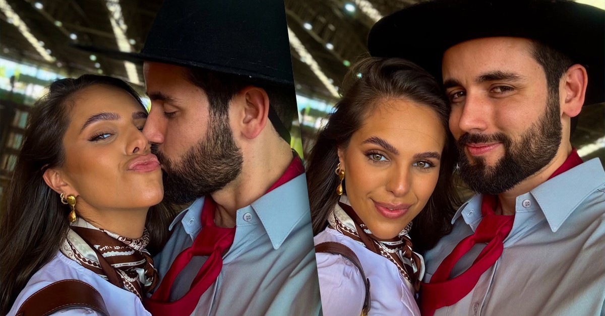 Ex- BBB Matteus Amaral posa coladinho com a namorada - Gshow