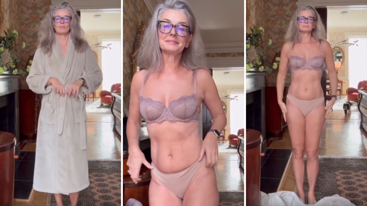 Musa dos anos 1990 fica de calcinha e sutiã para destacar as próprias imperfeições e é aclamada nas redes | Celebridades