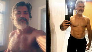 Leonardo Vieira intensificou os treinos e mantém um corpo sarado após os 50 anos. Aos 55, ele mostra o resultado dos treinos nas redes sociais.  — Foto: Reprodução/Instagram