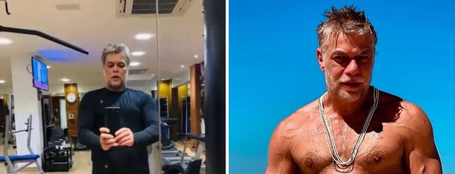 Aos 52 anos, Fabio Assunção transformou o seu físico nos últimos tempos. Ele perdeu peso e hoje faz aulas de boxe e musculação.  — Foto: Reprodução/Instagram