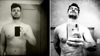 Carmo Dalla Vecchia, de 52 anos, perdeu oito quilos em 2022. Nas redes sociais, ele mostrou a mudança e a sua rotina de treinos — Foto: Reprodução/Instagram