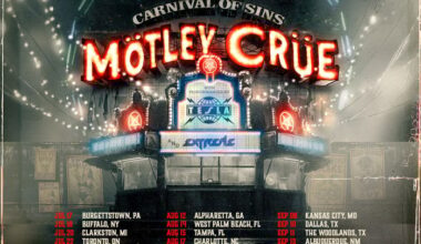 Com Tesla e Extreme, Mötley Crüe anuncia turnê celebrando 45 anos de carreira
