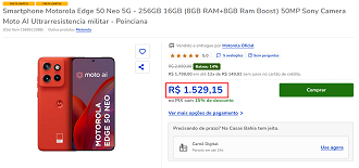 Oferta do Motorola Edge 50 Neo