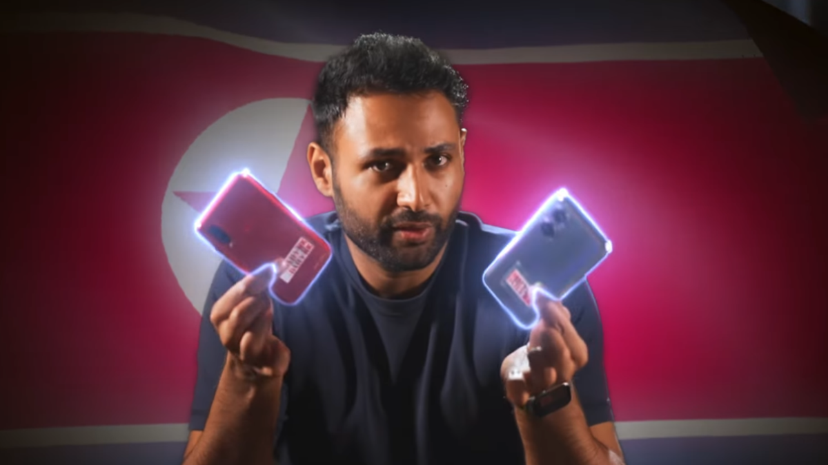 YouTuber MrWhosetheboss mostra o que encontrou "a testar os smartphones ilegais da Coreia do Norte"