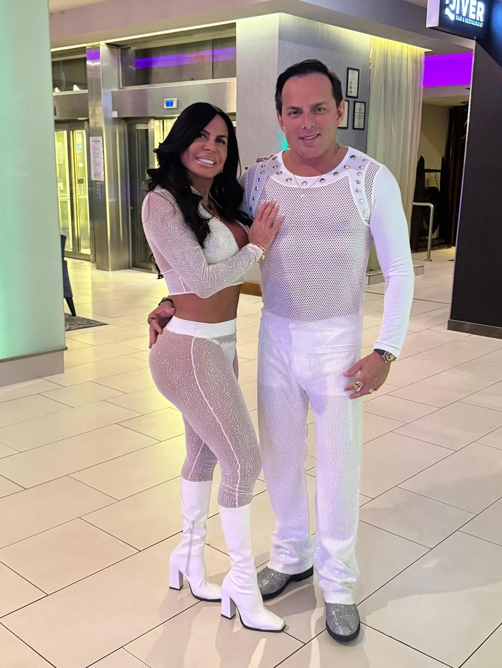 Gretchen revelou lingerie sensual com nome do esposo e deu show de intimidade — Foto: Reprodução Instagram