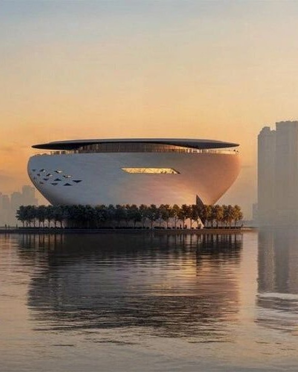 Museu flutuante de Dubai terá cinco andares — Foto: Divulgação