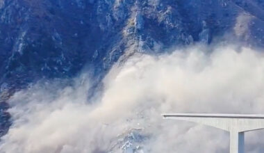 Vídeo mostra colapso de recém-inaugurada ponte na China