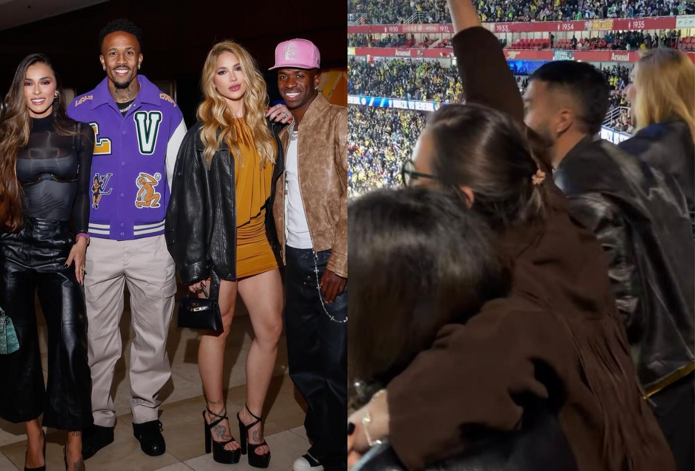 Veja camarote em que Virginia e Tainá Militão ficaram durante o jogo da seleção brasileira em Londres