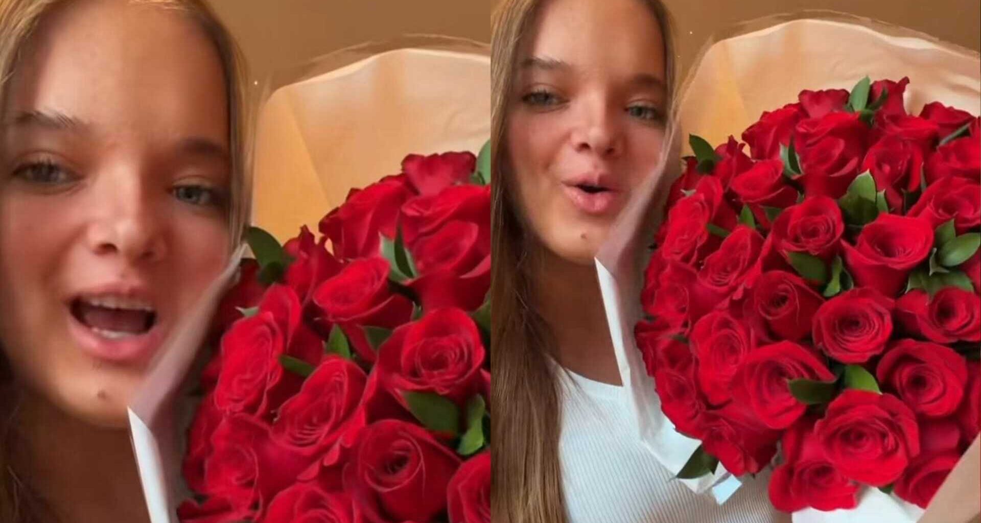 Rafaella Justus ganha flores - Foto: @rafapinheirojustus