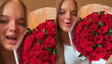 Rafaella Justus ganha flores - Foto: @rafapinheirojustus