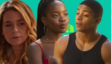 Filipa, Leo e Marlon, personagens da novela Dona de Mim