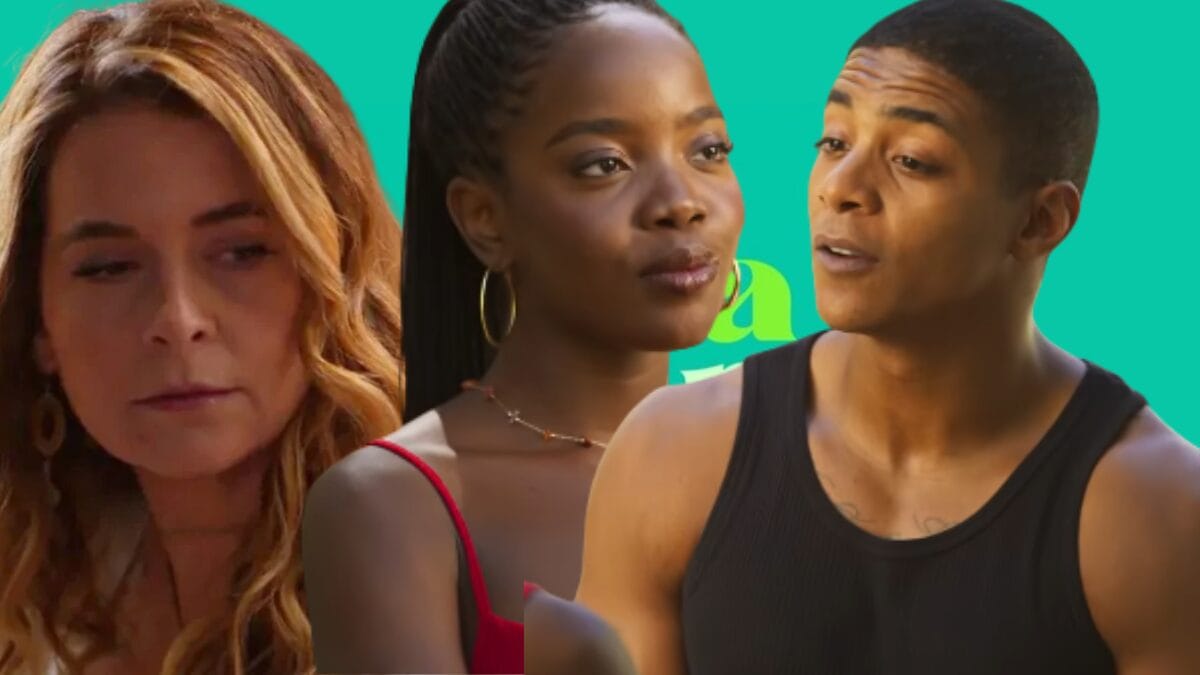 Filipa, Leo e Marlon, personagens da novela Dona de Mim