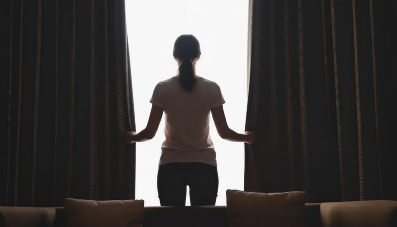 Mulher precisa viver no escuro, sem sair de casa