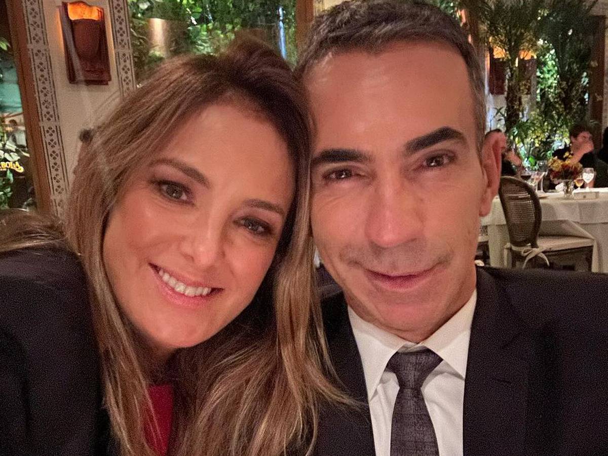 Ticiane Pinheiro e filhas se despedem de Cesar Tralli no Rio