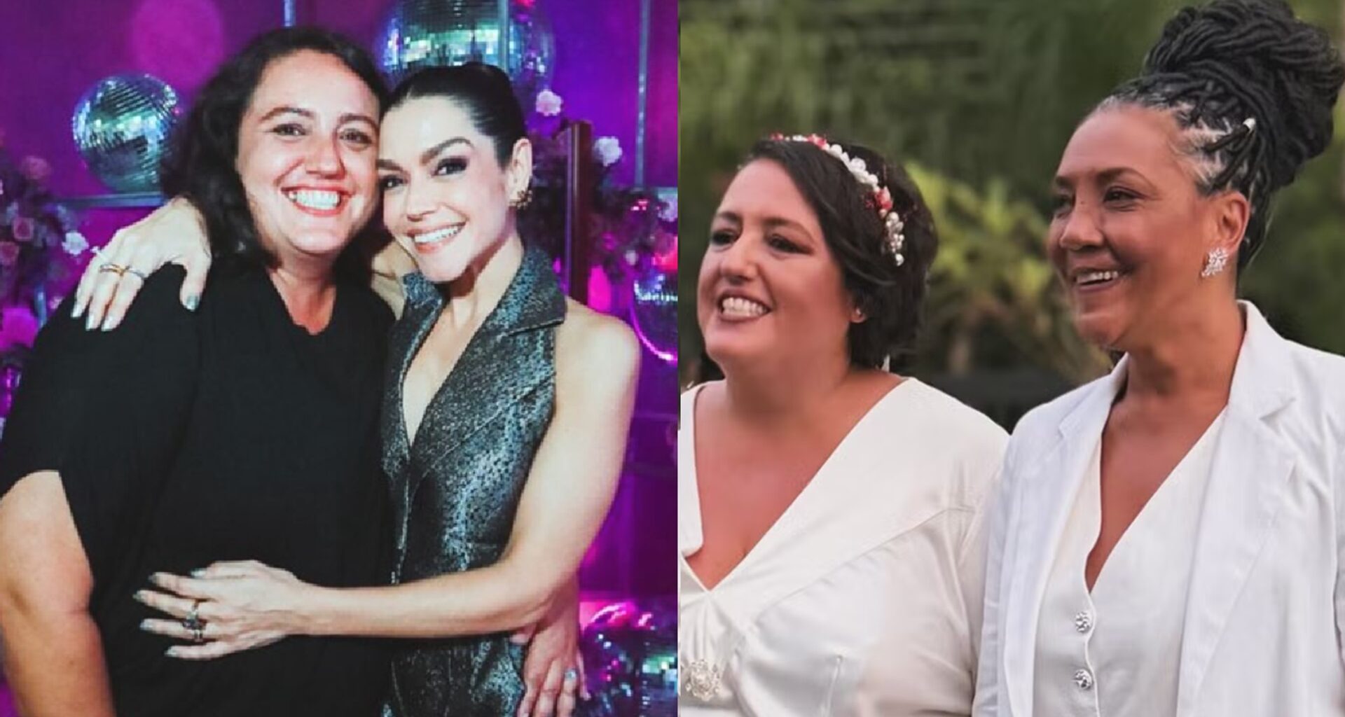 Tatiana Santos, irmã de Thais Fersoza, se casa com Fernanda Guirelli — Foto: Reprodução/Instagram @lolasantos17