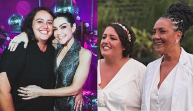 Tatiana Santos, irmã de Thais Fersoza, se casa com Fernanda Guirelli — Foto: Reprodução/Instagram @lolasantos17