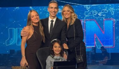 Ticiane Pinheiro celebra estreia de César Tralli