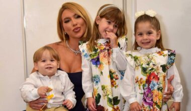 Virginia com os filhos nos bastidores do Teleton - Fotos: Natália Rampinelli/ AgNews