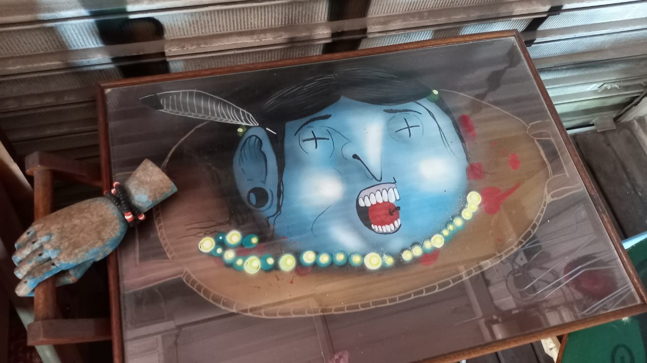 A mesa estilizada — Foto: arquivo pessoal