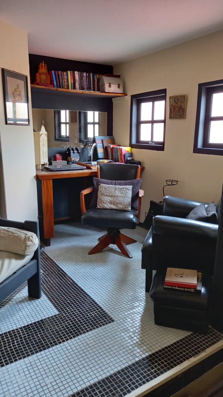 O escritório da casa de Nico Puig em São Paulo