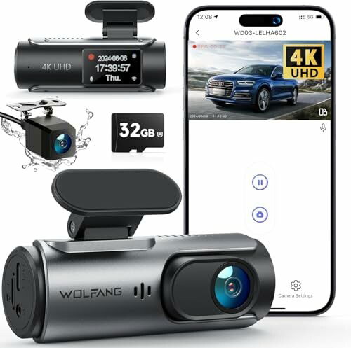 WOLFANG WD03 Dashcam 4K UHD
