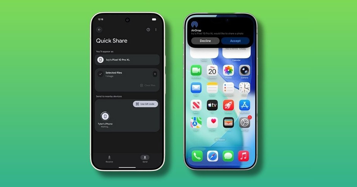 Android já é compatível com o AirDrop da Apple. Pixel 10 estreia a novidade no Quick Share - Android