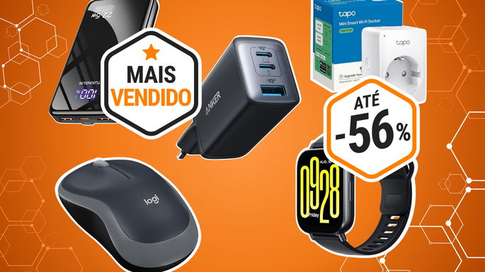 gadgets mais vendidos com desconto de até 56%