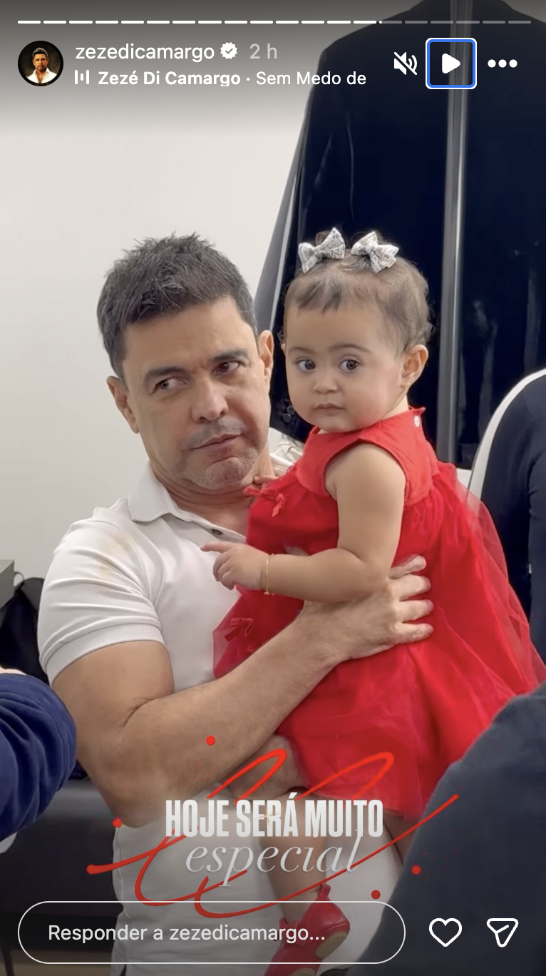 Zezé Di Camargo e Clara - Foto: Reprodução / Instagram