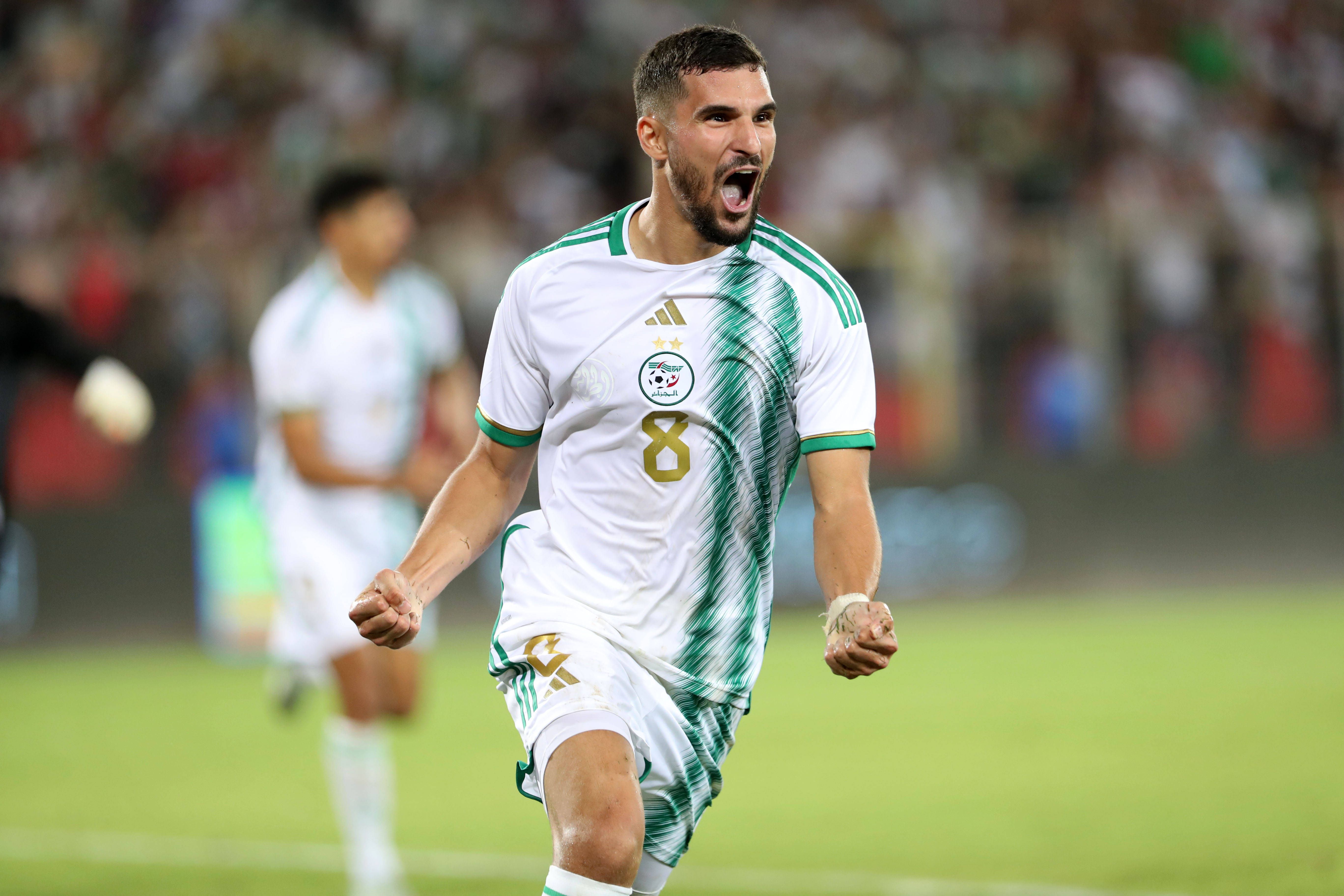 Argélia. 12% de hipóteses de vitória; 21.1% de chegar à final; 37.8% de chegar às meias-finais; 62.5% de chegar aos quartos de final