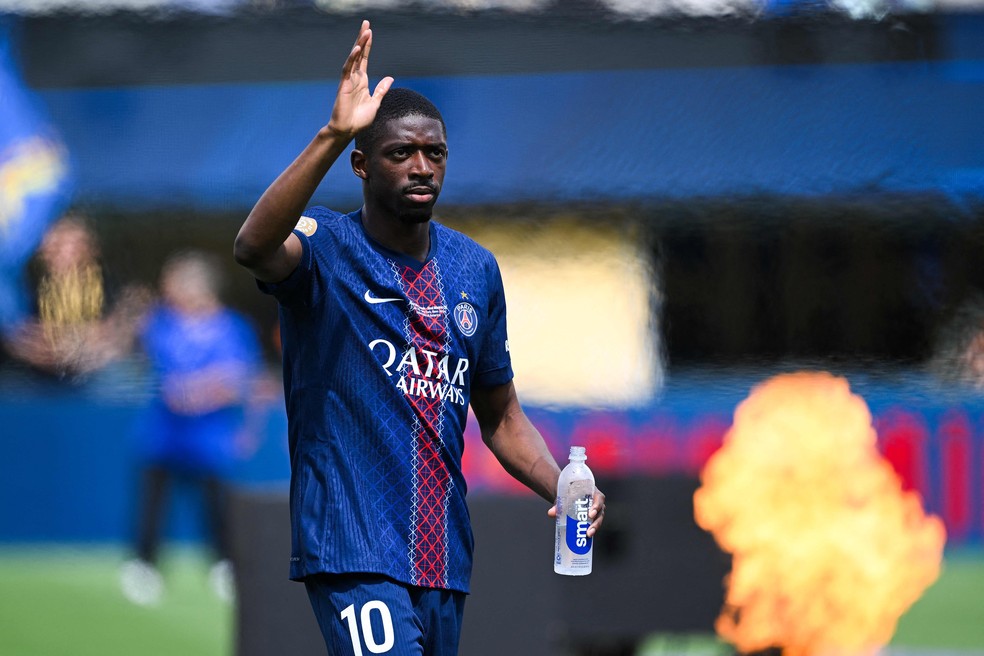 Principal nome do PSG, Dembélé precisou se "reinventar" para se adequar a time de Luis Enrique — Foto: David Ramos / Getty Images via AFP