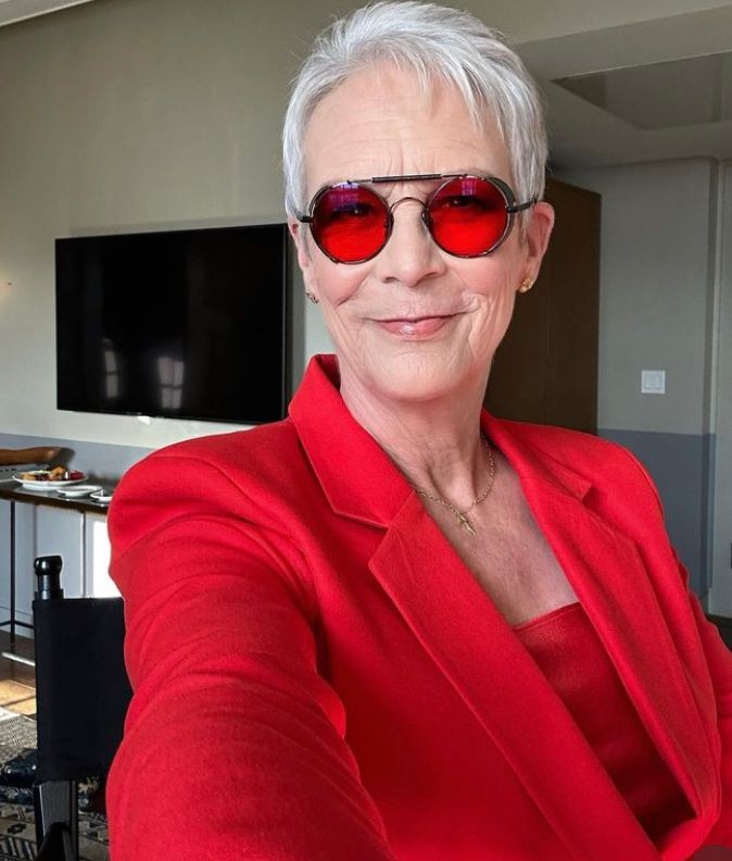 Jamie Lee Curtis compartilhou um storie sobre o filme e escreveu: "Obra-prima"— Foto: Reprodução/Redes sociais