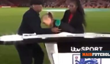 VÍDEO: jornalista inglesa sofre indisposição e é amparada por Ian Wright
