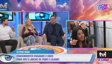 Última Hora: Concorrentes pagam 2000 euros para assistir ao lanche de Fábio e Liliana - TVI