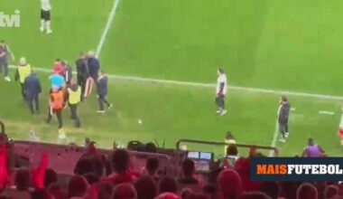 Prestianni aplaudido após a expulsão - Maisfutebol