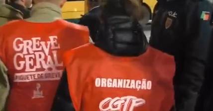 Tensão entre polícia e piquetes de greve nos autocarros de Lisboa e no Porto