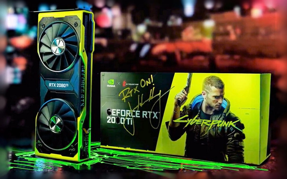 NVIDIA sorteia RTX 2080 Ti Cyberpunk 2077 assinada por Jensen!