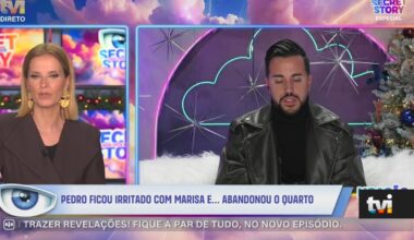 «Estão juntos ou é cada um por si?»: Cristina Ferreira faz pergunta "matadora" a Pedro sobre Marisa - Secret Story