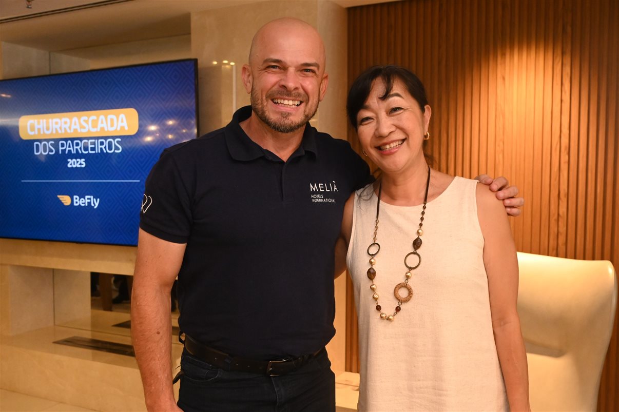 Flavio Marques, da BeFly, Rosa Shida, da United Airlines, Luciano Guimarães, da BeFly, Cristina Rached, da Lufthansa Group, Estela Marques, da Turkish Airlines, Sylvio Ferraz, da BeFly, Regina Carrelhas, da Emirates, e Lucia Lima, da United Airlines