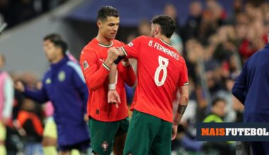 Bruno Fernandes: «Não temos de nos prender só porque o Ronaldo está em campo»