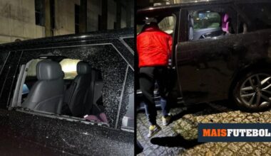 FOTOS: carro de Antunes, treinador do Freamunde, alvo de vandalismo