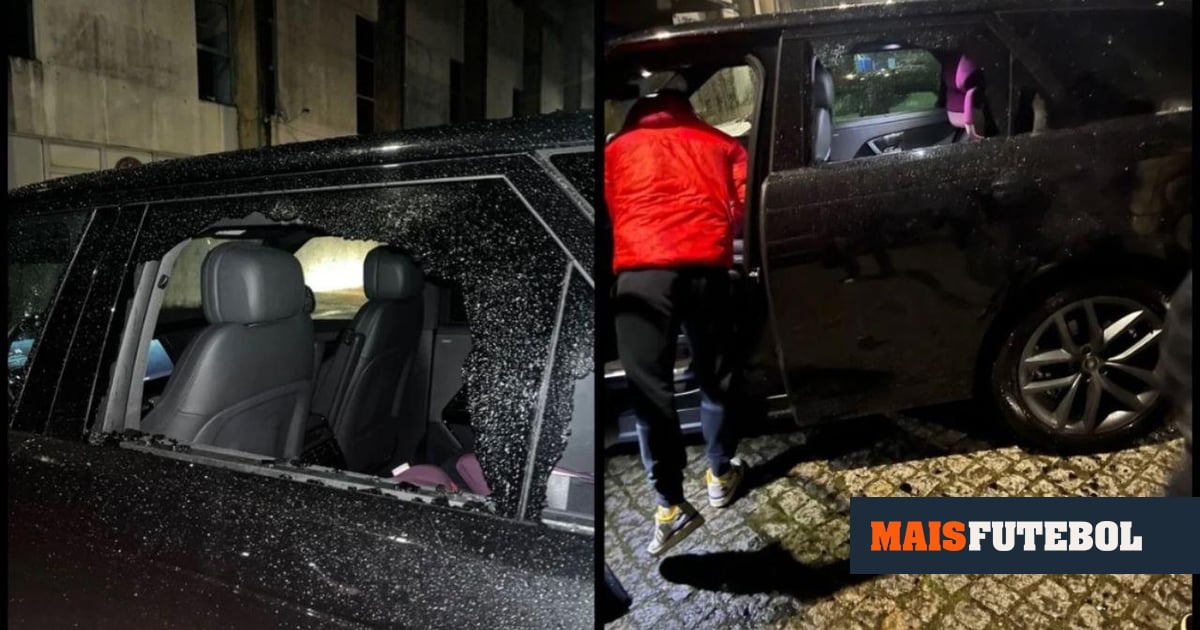 FOTOS: carro de Antunes, treinador do Freamunde, alvo de vandalismo